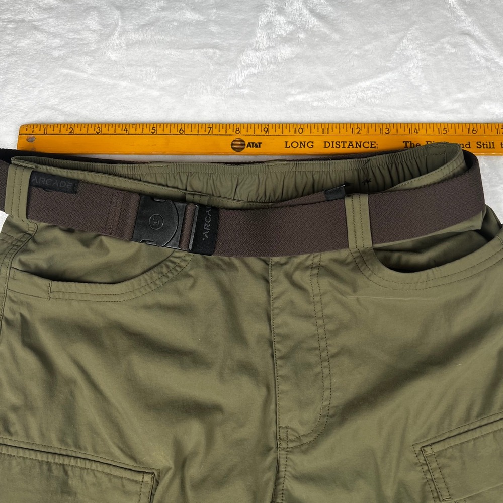 REI Co-op Sahara Convertible Cargo Hiking Pants Men 32x30 Green Arcade Belt - Picture 4 of 10
